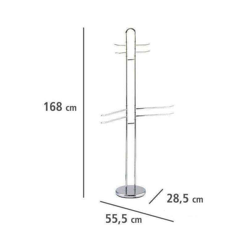 OUTLET Stojak na ręczniki, ubrania PALERMO - 8 ruchomych ramion, WENKO