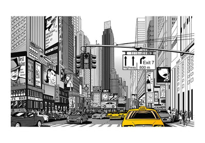 Fototapeta - Żółte taksówki - Nowy Jork