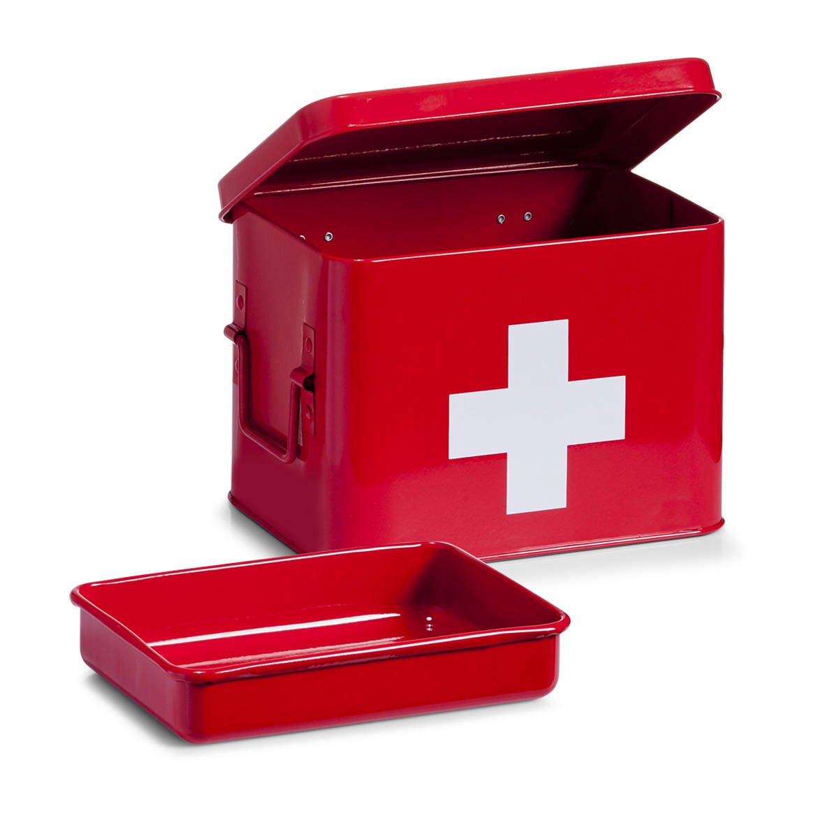 Metalowa apteczka, pudełko medyczne, 22x16x16 cm, ZELLER