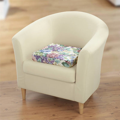 Poduszka na krzesło Visco, motyw kwiatów, 38 x 38 x 7 cm