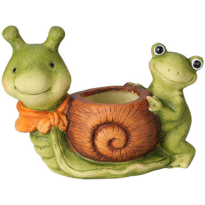 Doniczka ceramiczna w kształcie żaby, 15 cm