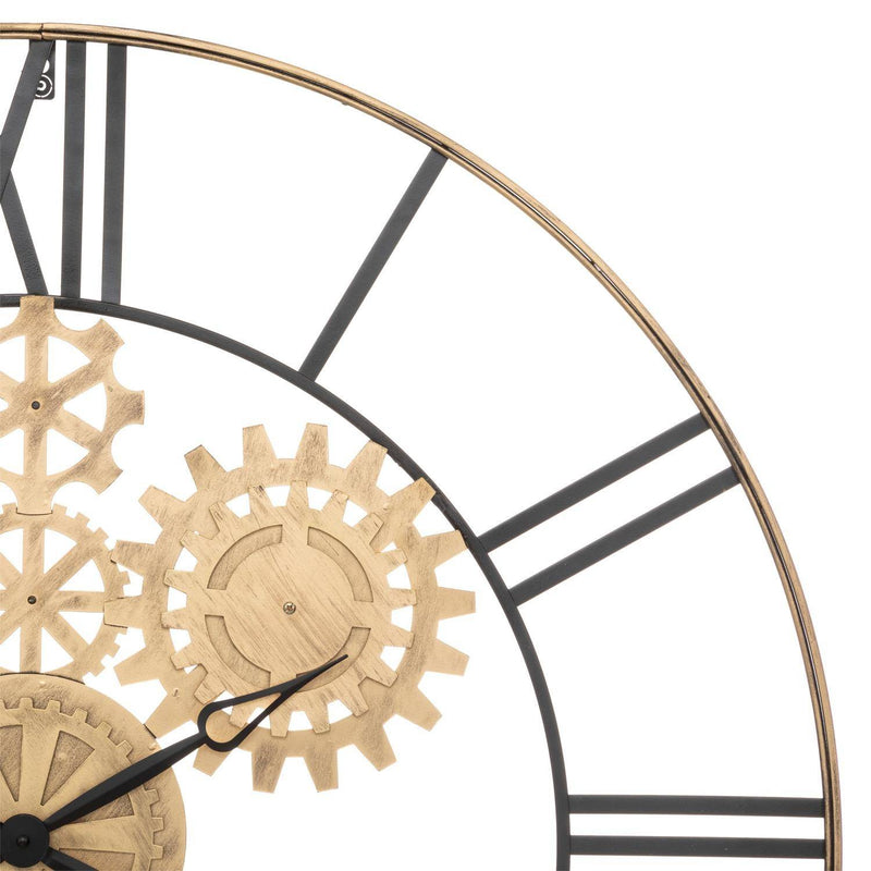 Zegar ścienny duży Isea, widoczny mechanizm, Ø 90 cm