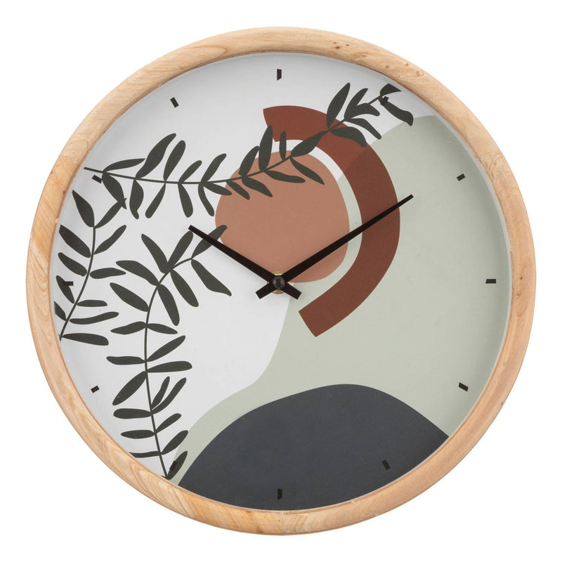 Zegar na ścianę do salonu Nila, tarcza z ilustracją, Ø 30 cm