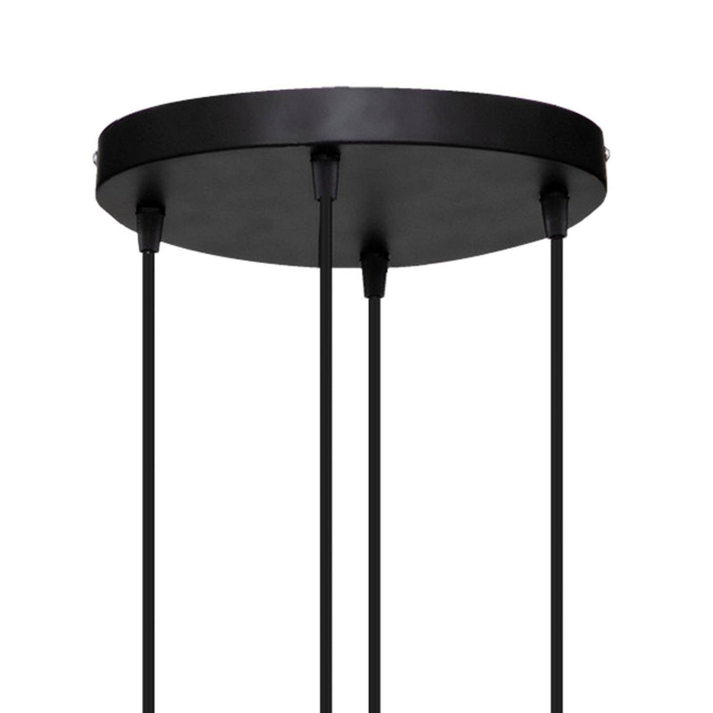 Lampa nad stół industrialna Alak, 4-punktowa, Ø 18 cm
