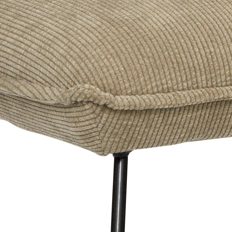 Fotel sztruksowy Moana, 83 x 75,5 x 64 cm