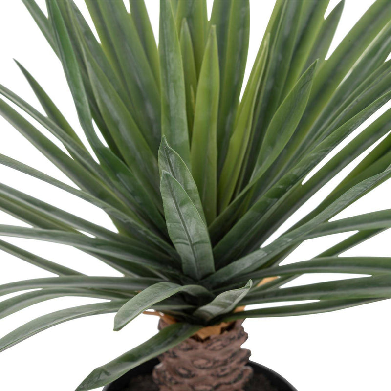 Sztuczna palma jak żywa w czarnej donicy, wys. 52 cm