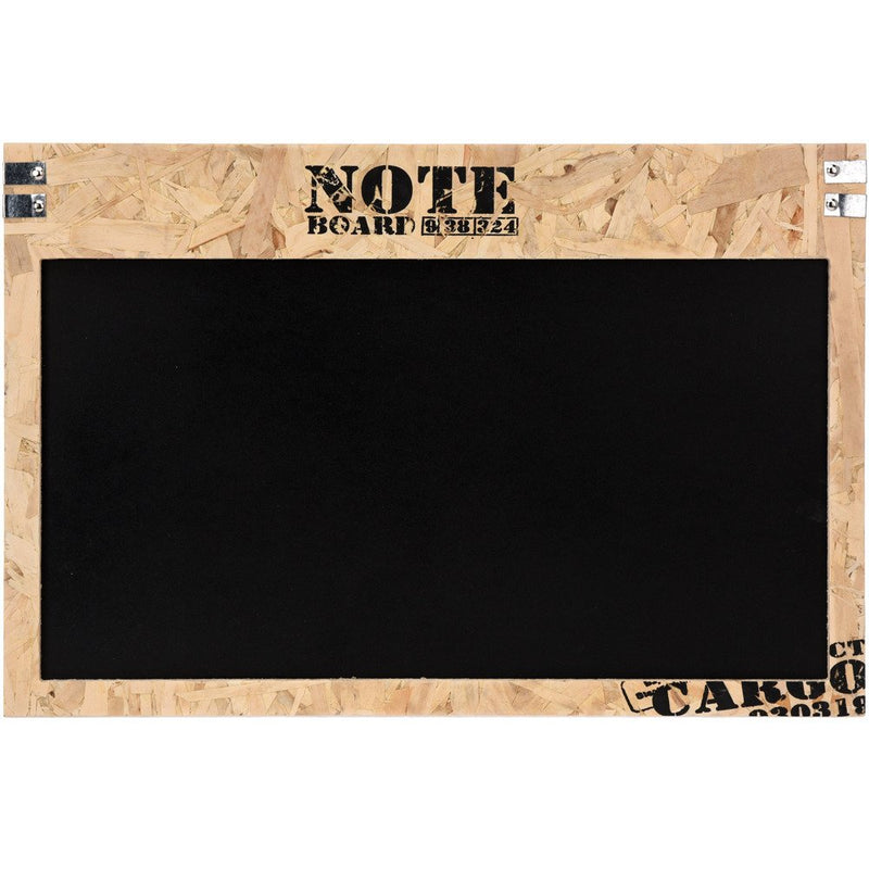 Drewniana tablica na notatki, czarna, 60x40 cm