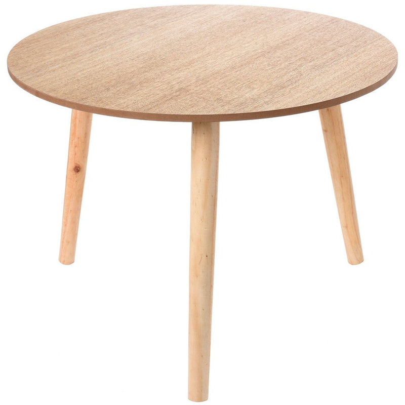 Stół drewniany, stolik okazjonalny, kawowy - Ø  50 cm