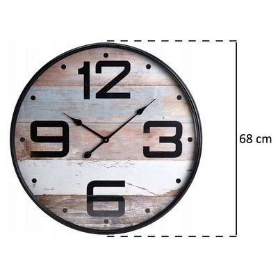 Okrągły zegar ścienny ANTIQUE, wskazówkowy - Ø 68 cm